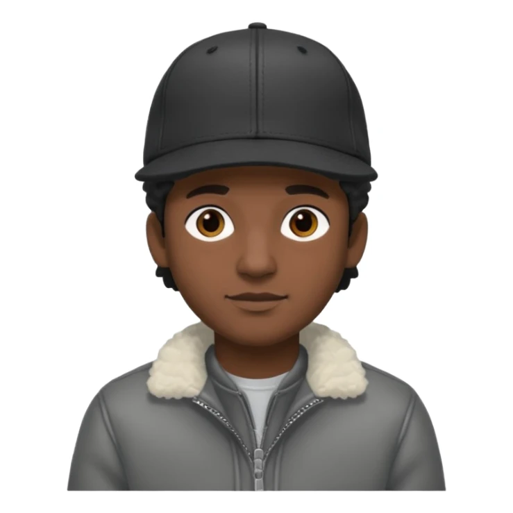 Cappellino New Era New York nero e persona con giubbotto di pecora grigio e anche la lana grigia sticker