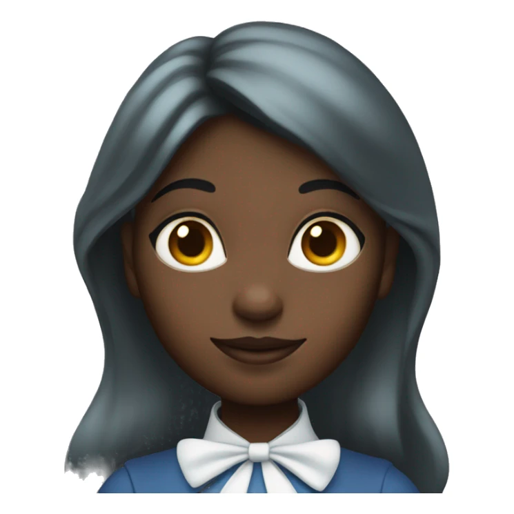 Alice in Wonderland with dark skin sticker