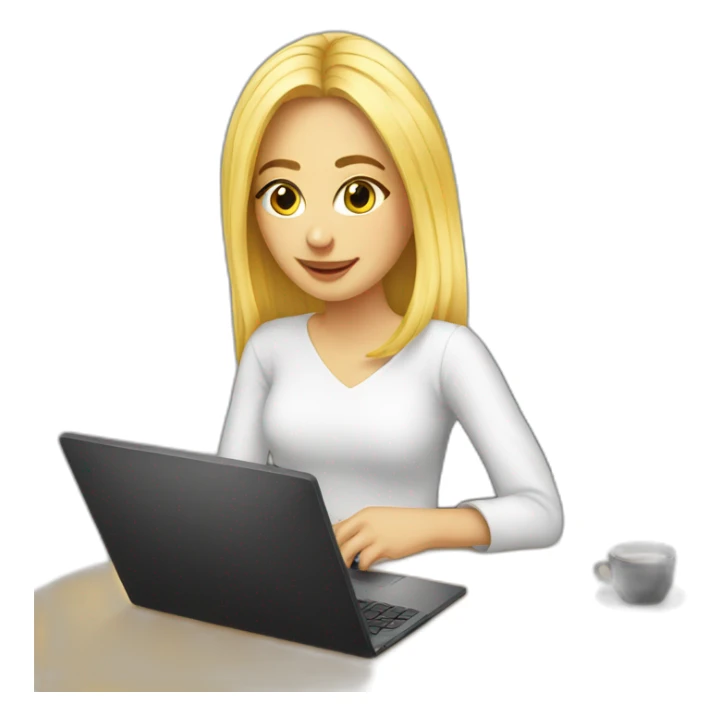 blonde-artist-girl-with-laptop sticker