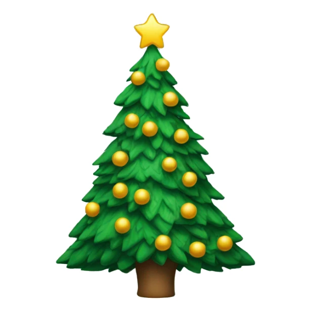 Christmas tree sticker