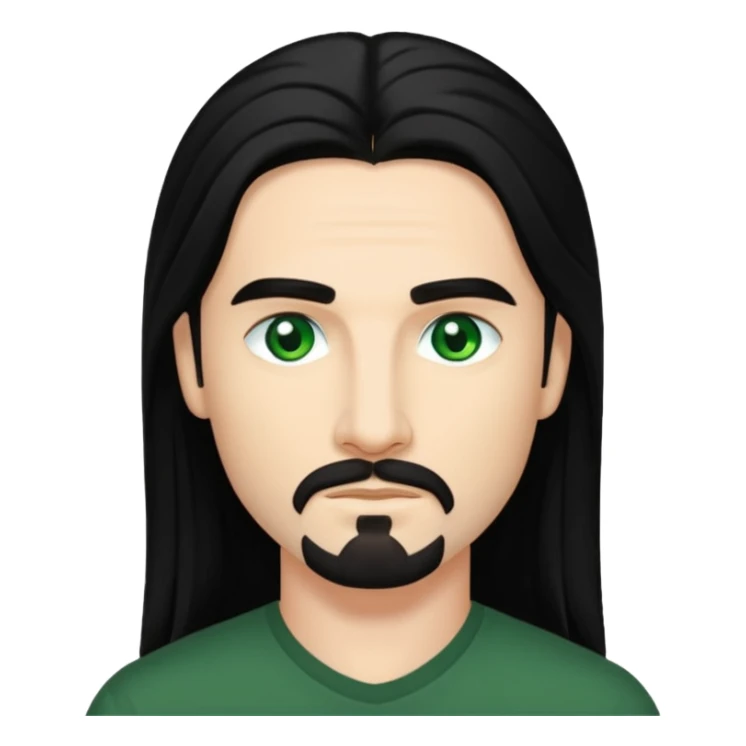 Kevin Richardson green eyes, long black hair sticker