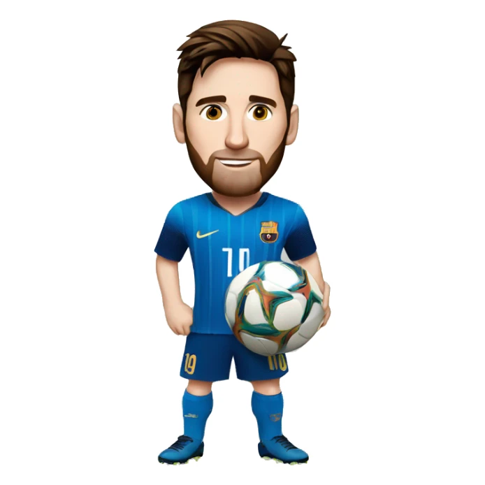 Messi con la copa del mundo sticker
