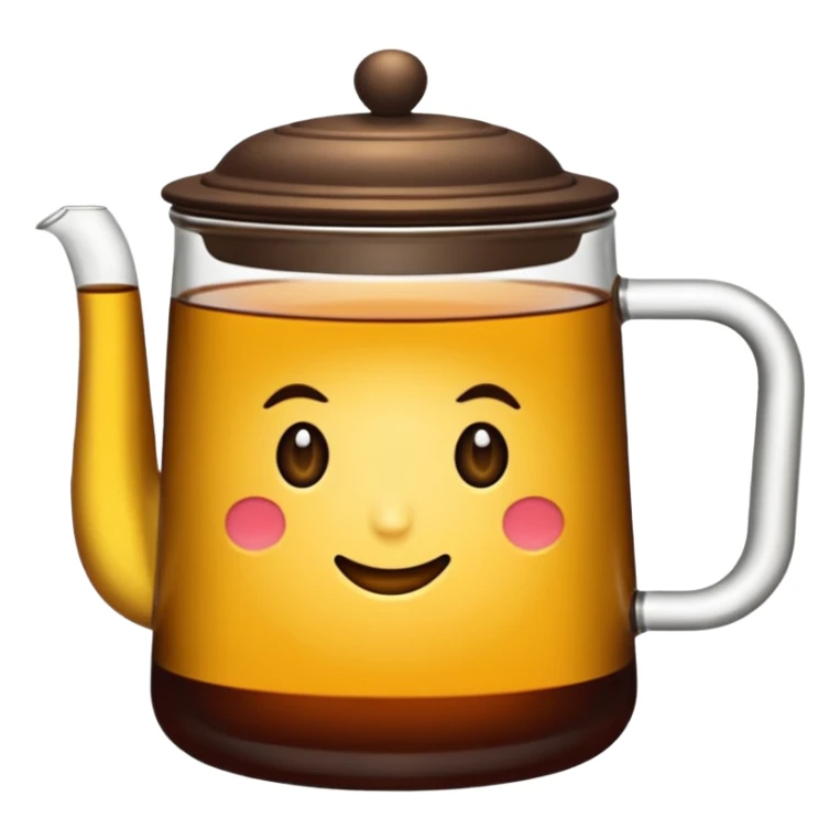 Cam kum saati gibi bir bardak içinde siyah çay var sticker