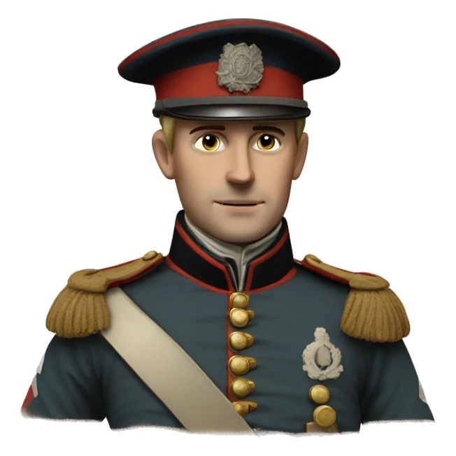 british soldier with riff 19 century sticker