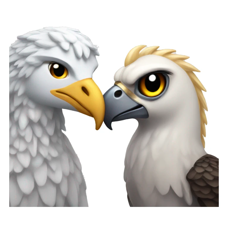 Falcon with a unicorn as besties  sticker