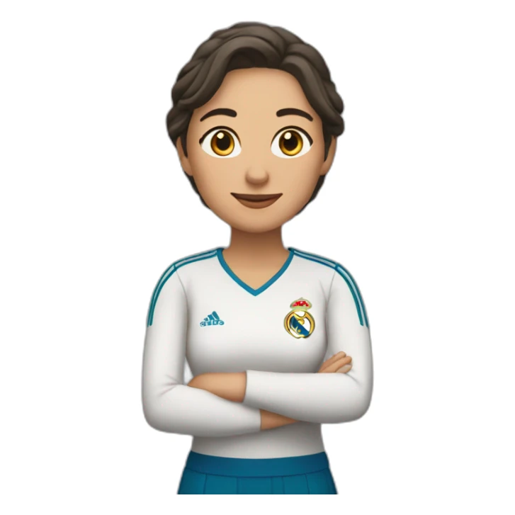 mujer del madrid sticker