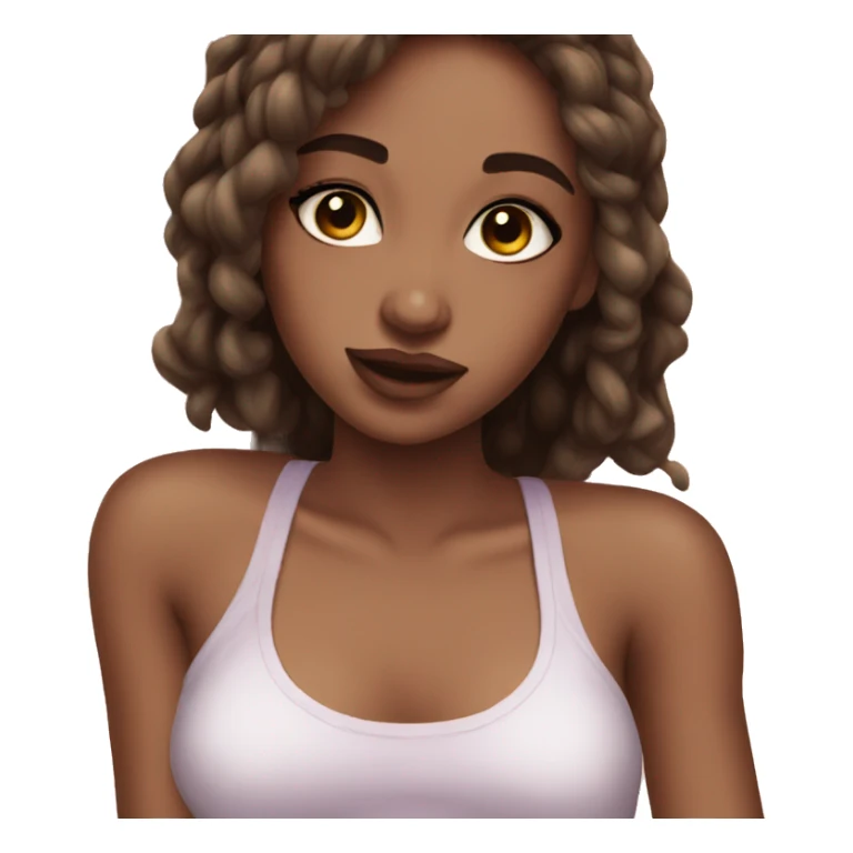 Aesthetic clean girl emojis sticker