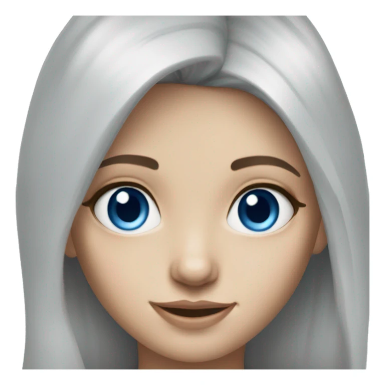 realistic portrait of girl blue eyes  sticker