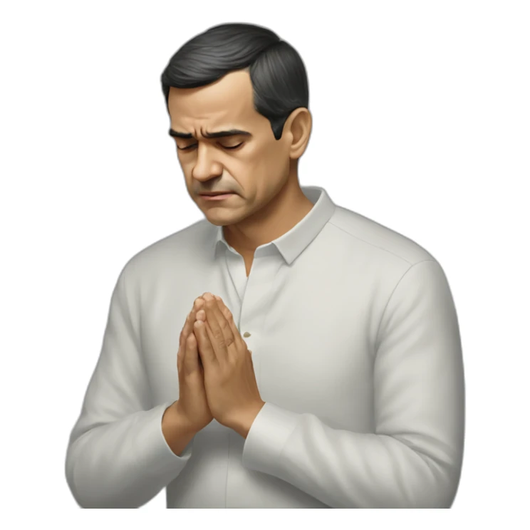 Pedro sánchez spanish president praying sticker
