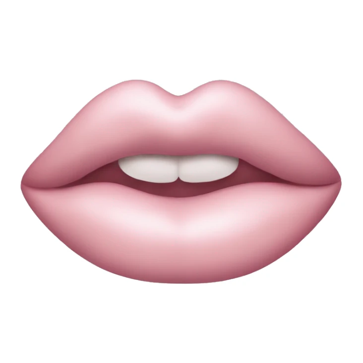 Light pink lipstick kiss mark sticker