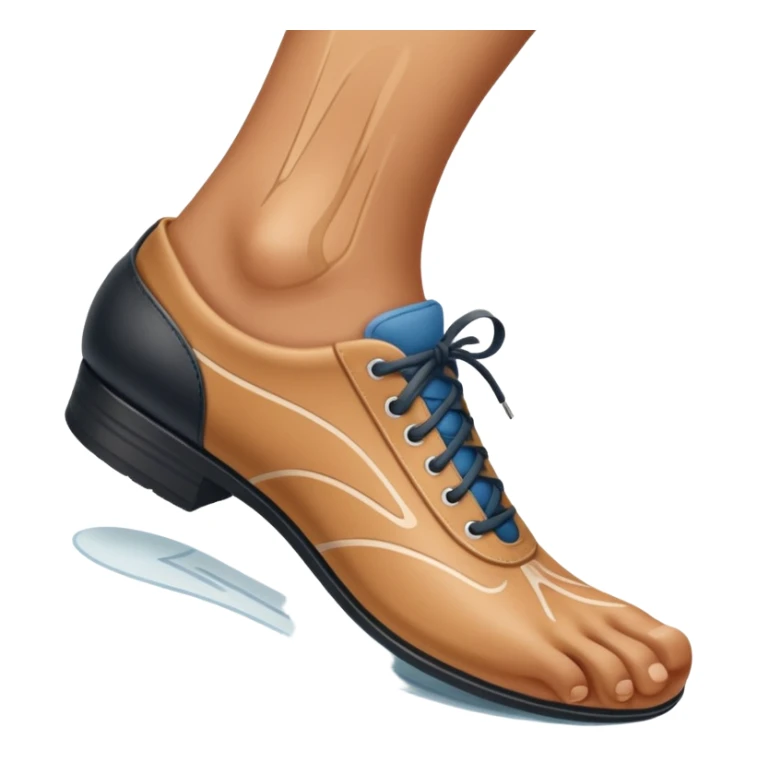 a shoe with a foot inside, stepping and showing a clear shoe print below. and leg with motion line







 sticker