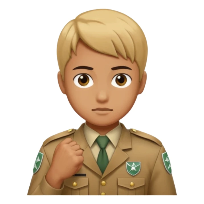 Shinzou wo sasageyo and fist on the chest sticker