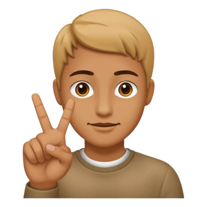 someone who makes a 6 or 7 with their hands sticker