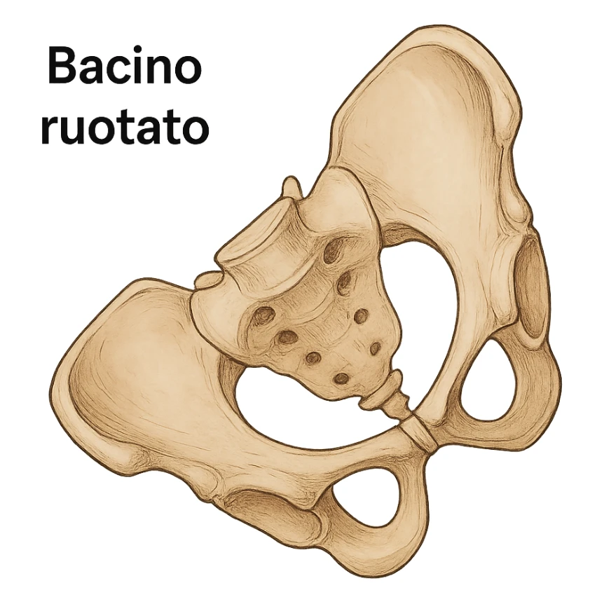 Bacino ruotato in senso orario sticker