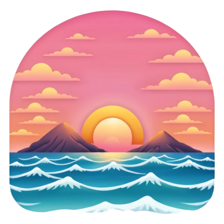 Mare col tramonto sticker