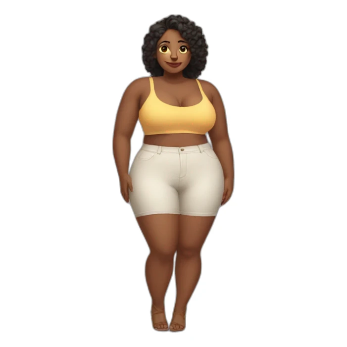 Curvy woman thicc sticker