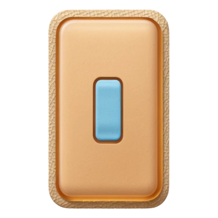 a tan band aid sticker