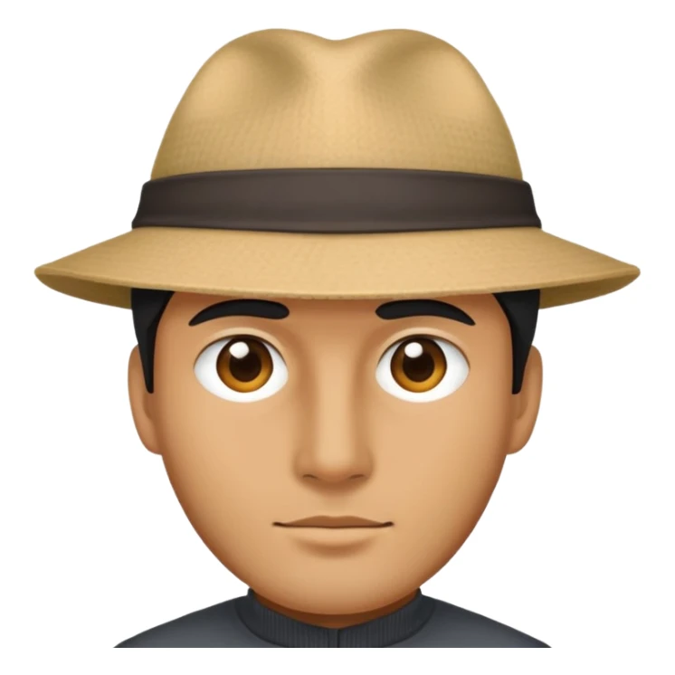 Şapkalı yüzü belli olmayan erkek sticker