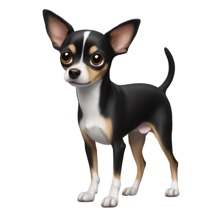 black rat terrier chihuahua sticker