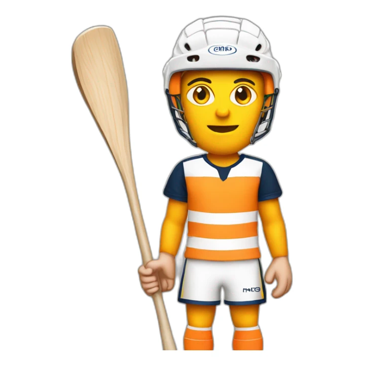 Hurling GAA in orange and white top sticker