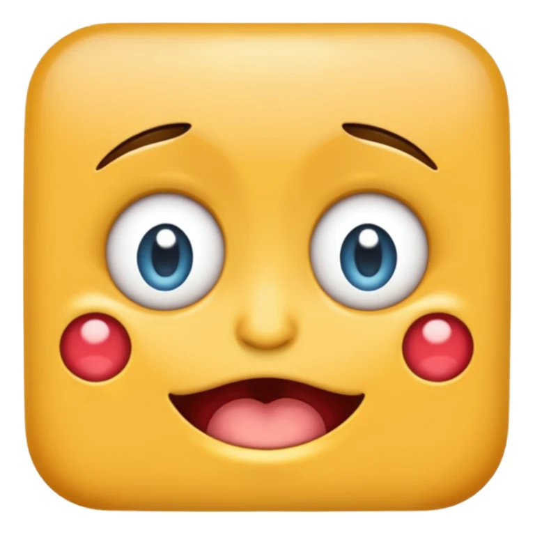 An emoji with eyes going in the opposite direction while drooling sticker