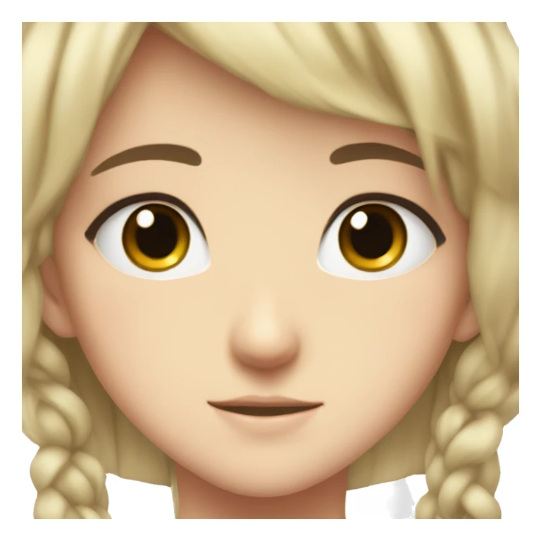 Anime girl with cute eyes  sticker