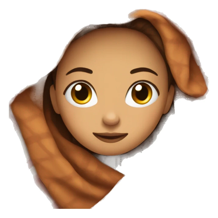 Girl with blanket sticker