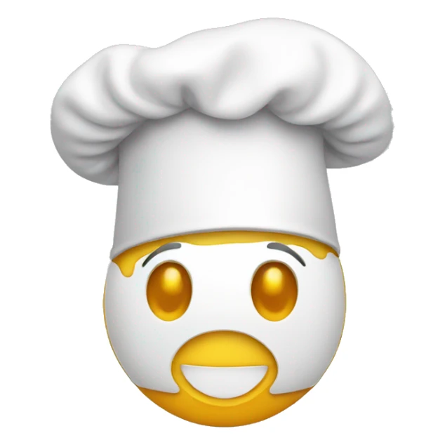 ear in chef's hat sticker