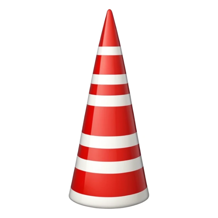 Red and white Christmas obelisk sticker