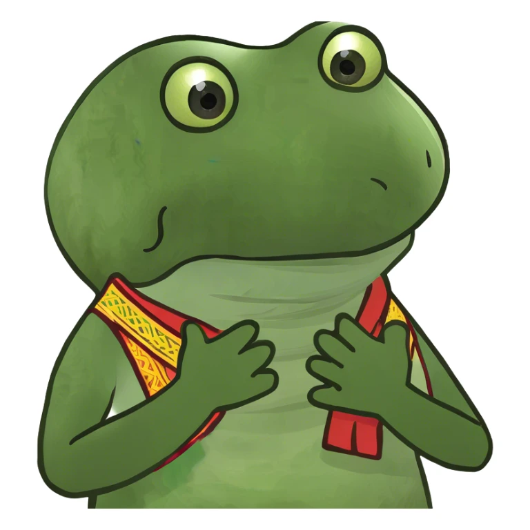 Thai Kids in act of greeting (thai style) sticker