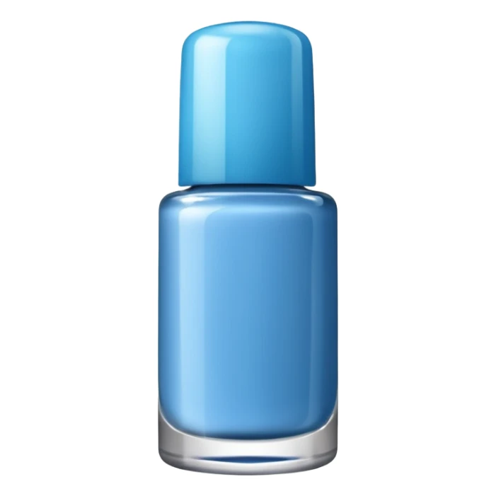 blue nail color bottle sticker