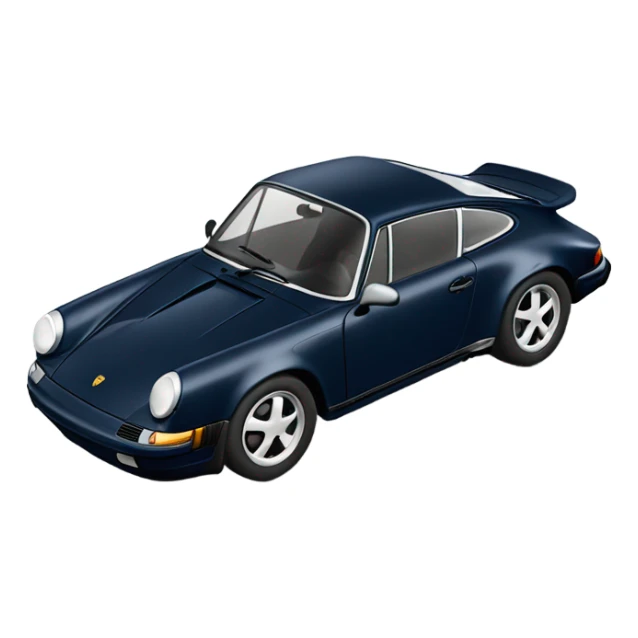 navy blue Porsche 911 sticker