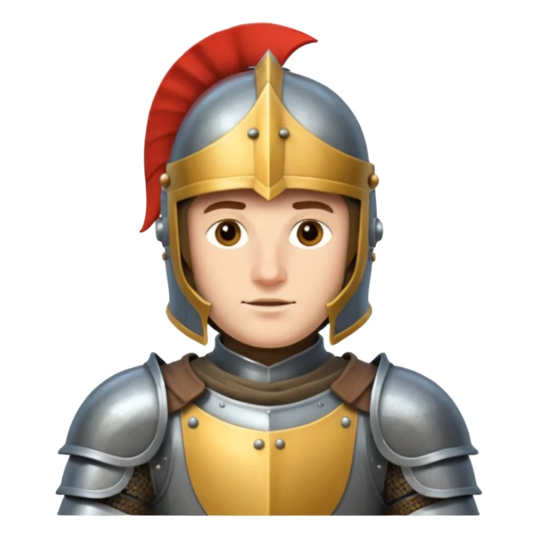 Cabalerro de amradura xon caco cerrado.comoletamente sticker