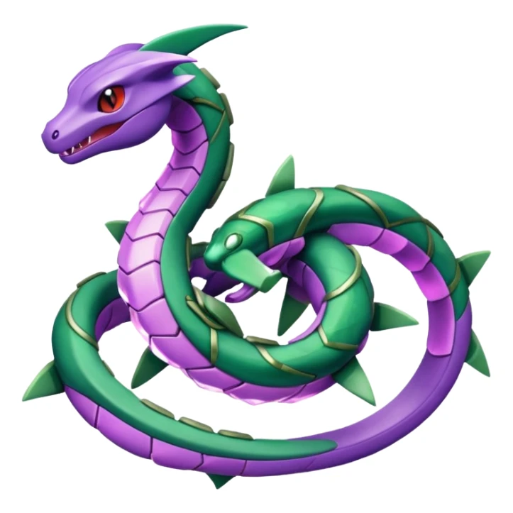 Pokemon legendary purple and cian crystal rayquaza sticker