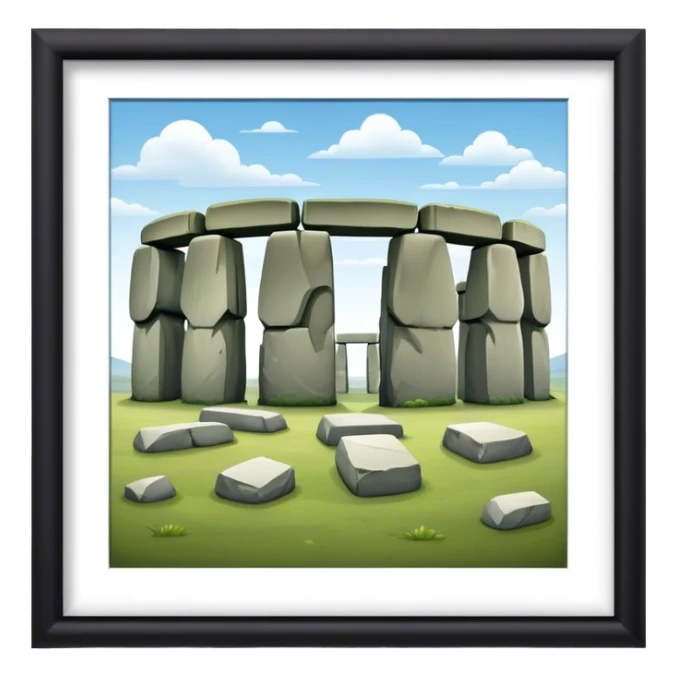 Cinematic Realistic Stonehenge Emoji sticker
