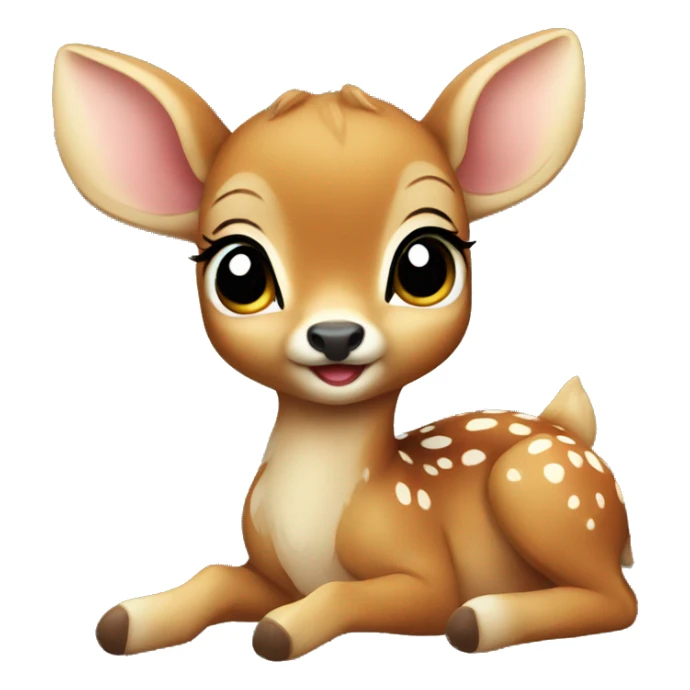 Baby deer sticker