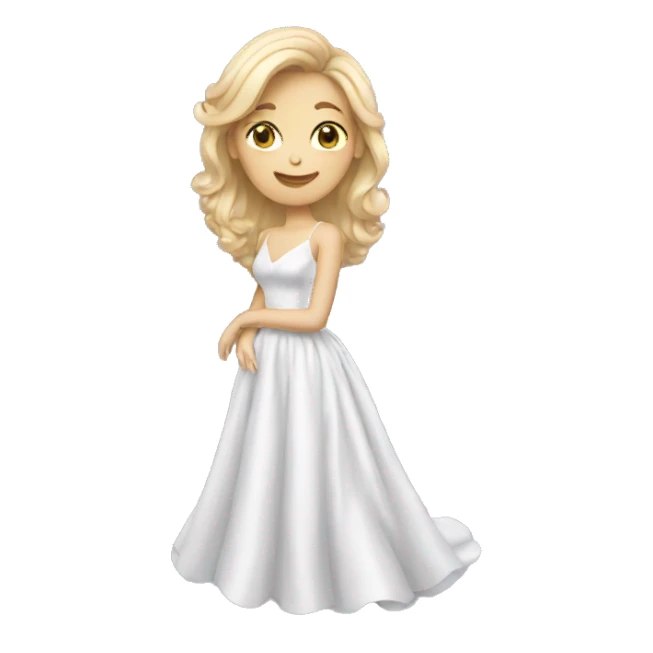 white mom in prom dress sticker