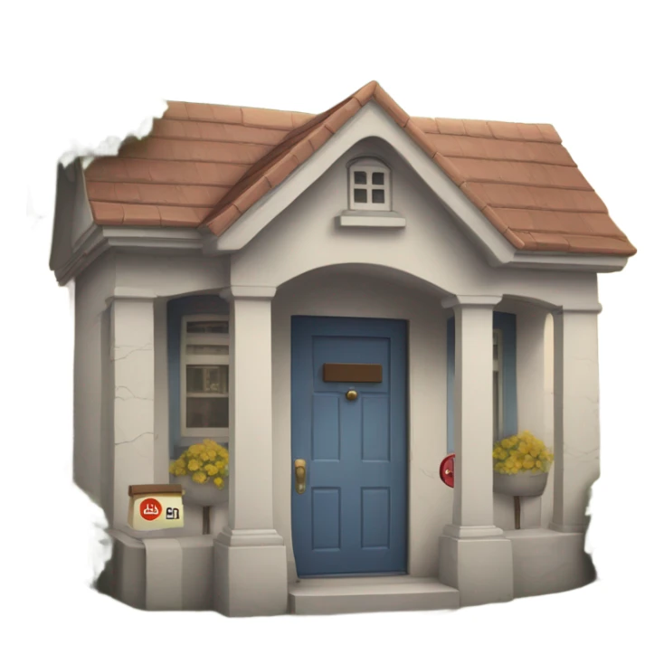 house with 118 sticker