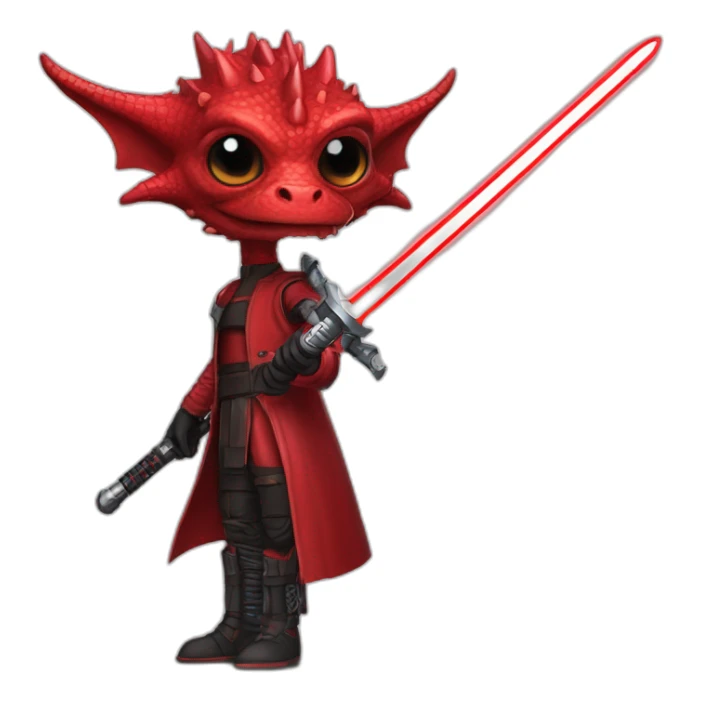 crazy-funny-cyberpunk-red-dragon-head-star-wars-laser-sword-red sticker