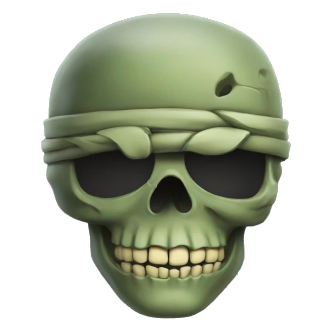 donatello as a skull head sticker