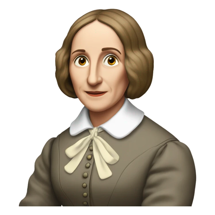 George Eliot (real name Mary Ann Evans) british writer sticker