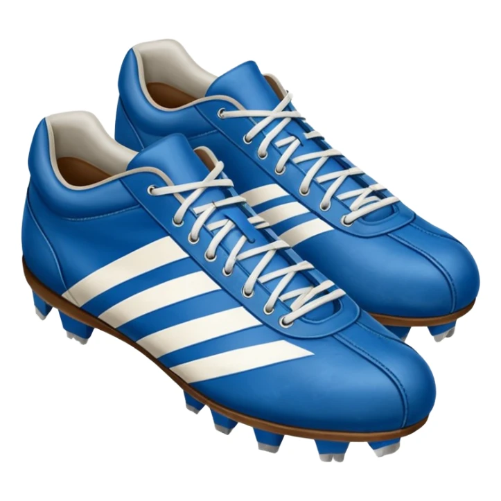 blue american football shoes sticker