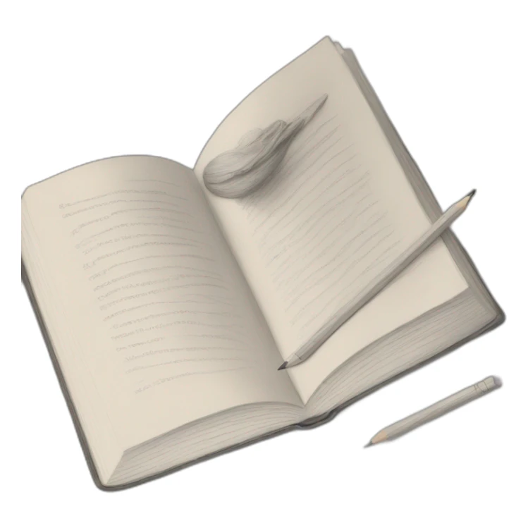 book of pencil drawings sticker