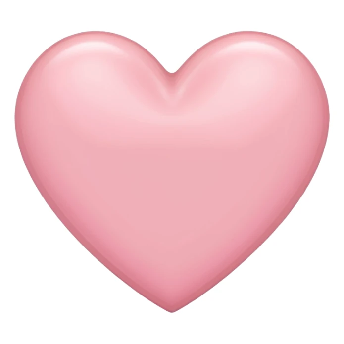 Light pink heart sticker