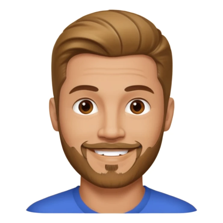 Marcus Patrick Osbourne, Male Actor and Model (b.1974) with goatee beard sticker