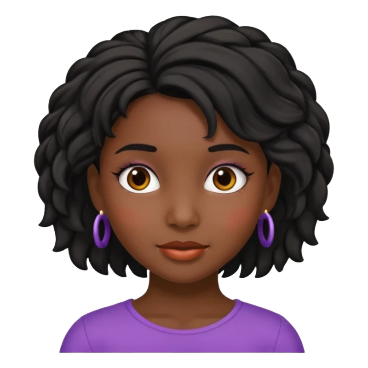 hispanic children girl with black playful hairstyle  sticker