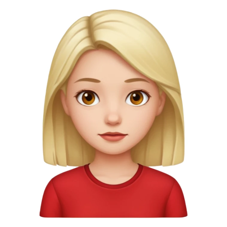Red shirt  girl sticker