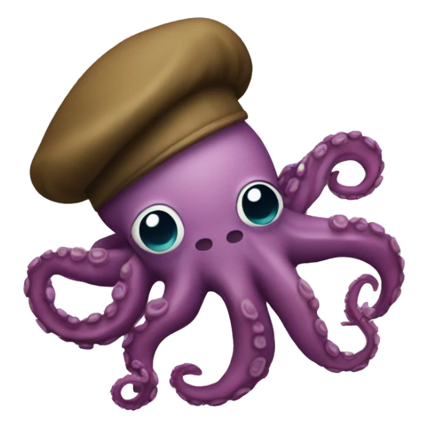 octopus in a beret sticker