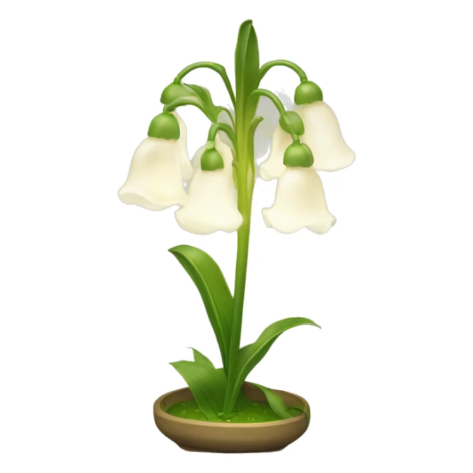 Lily of the valley lamp sticker