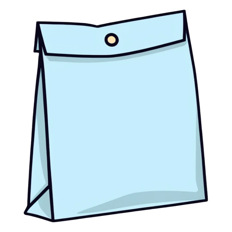 A blind bag made out of paper sticker